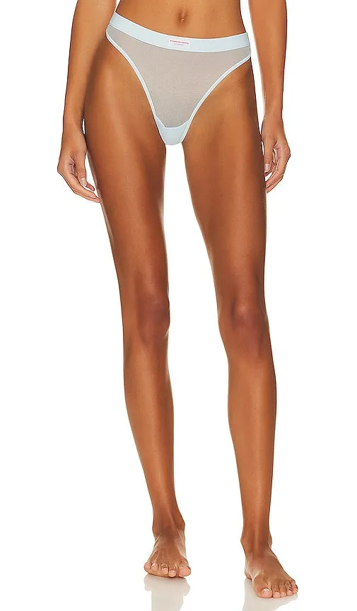 Alexander Wang Classic Thong With Bodywear Label in Blue