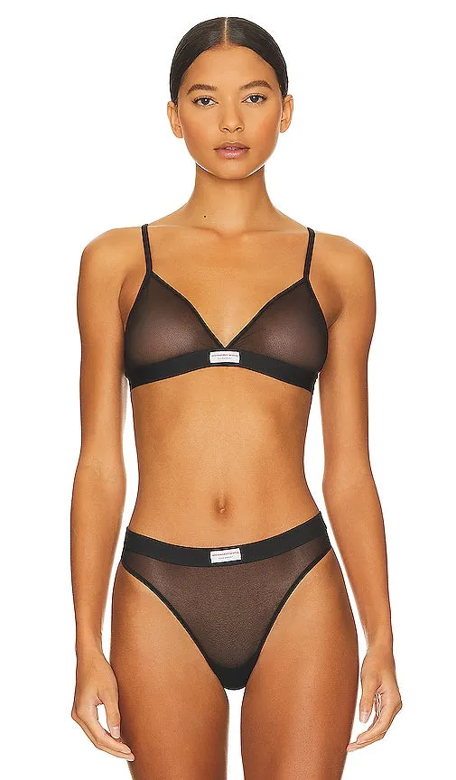 Alexander Wang Triangle Bra With Bodywear Label in Black