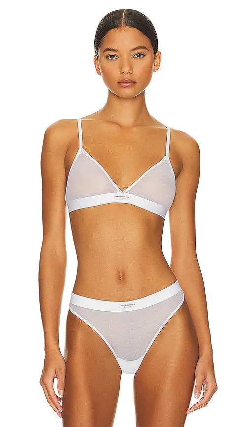 Alexander Wang Triangle Bra With Bodywear Label in White