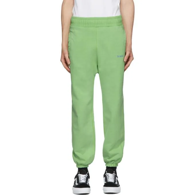 Awake NY Green Embroidered Logo Lounge Pants