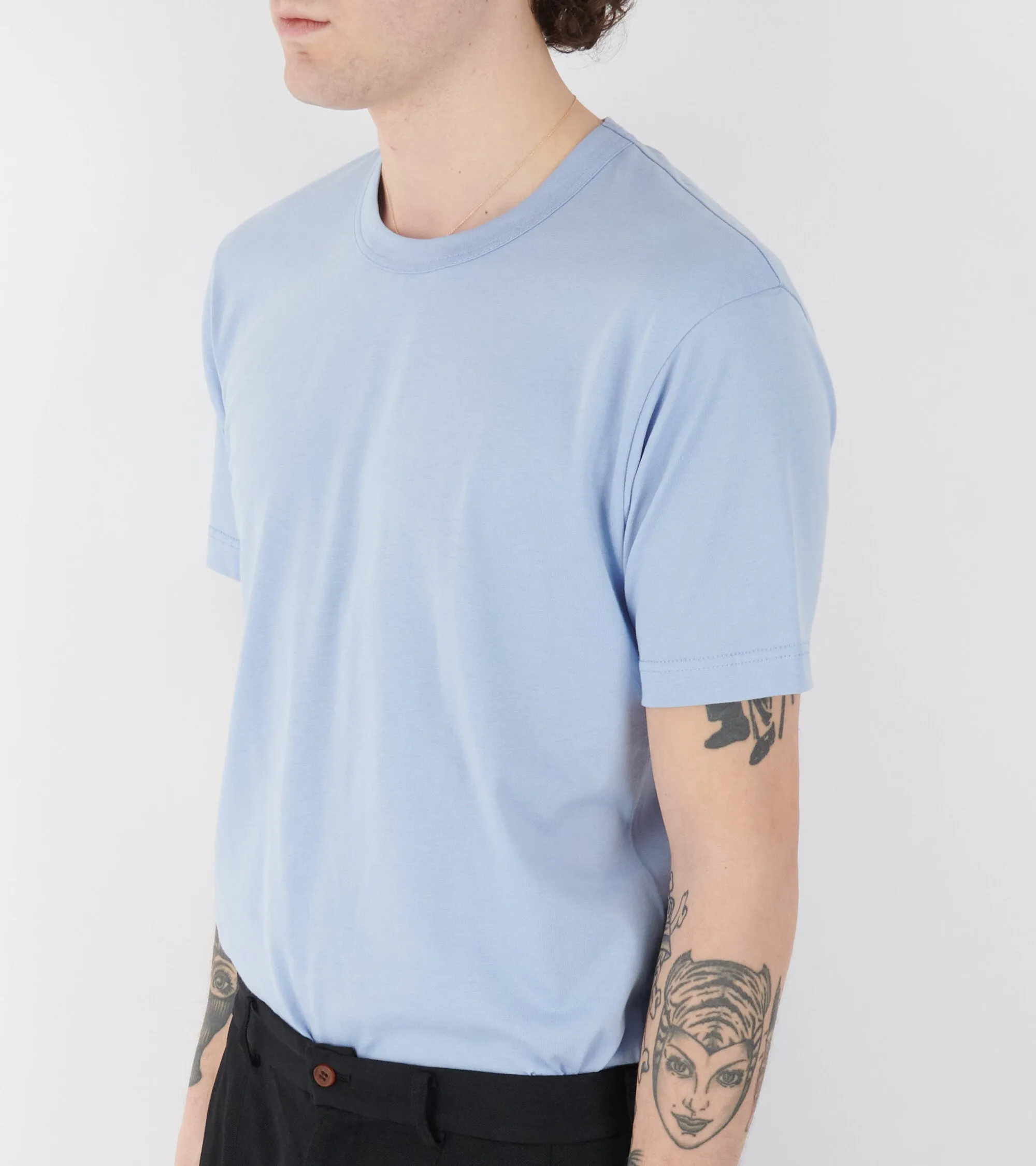 Back Logo T-shirt Light Blue