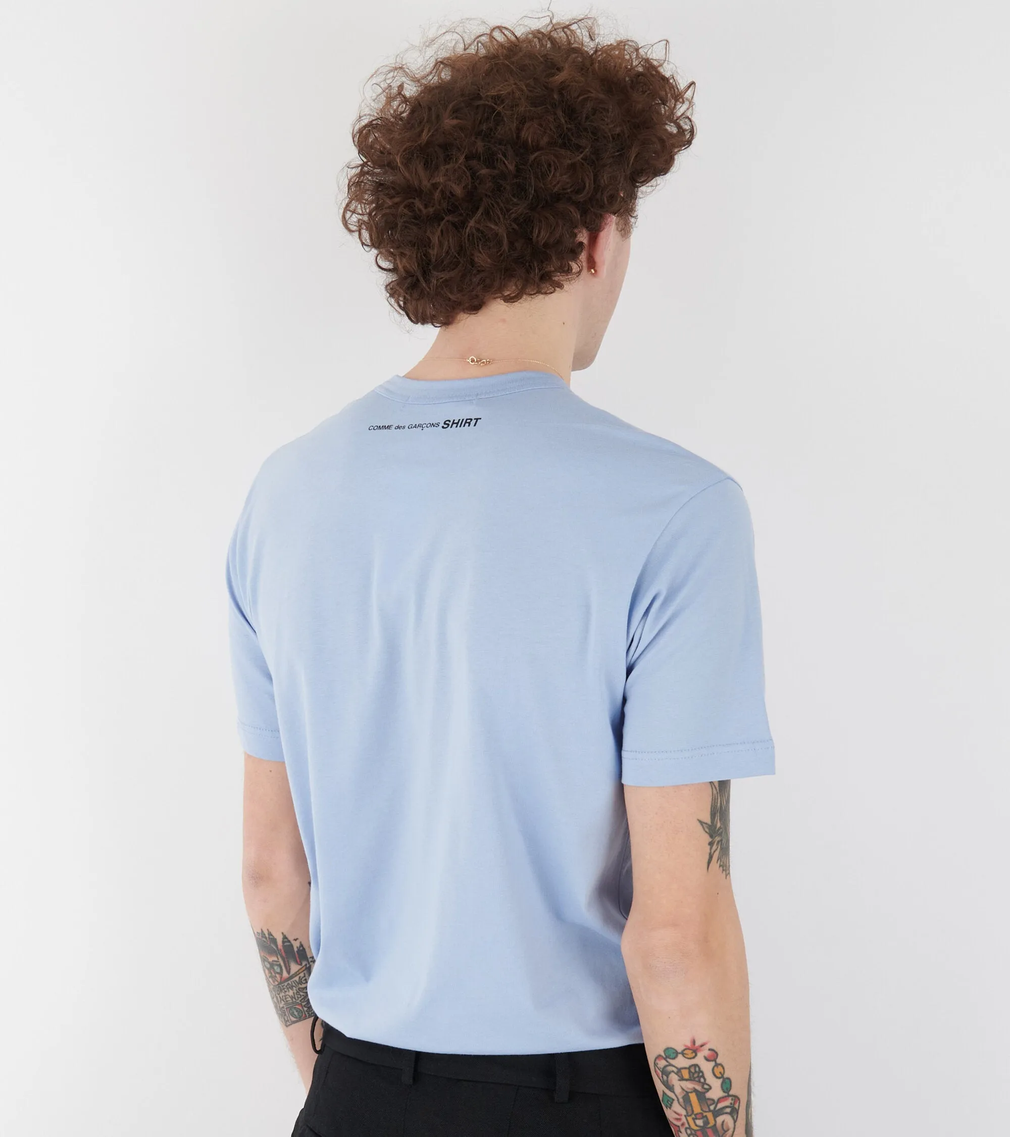 Back Logo T-shirt Light Blue
