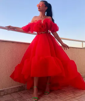 Beamish Off-Shoulder Evening Dress