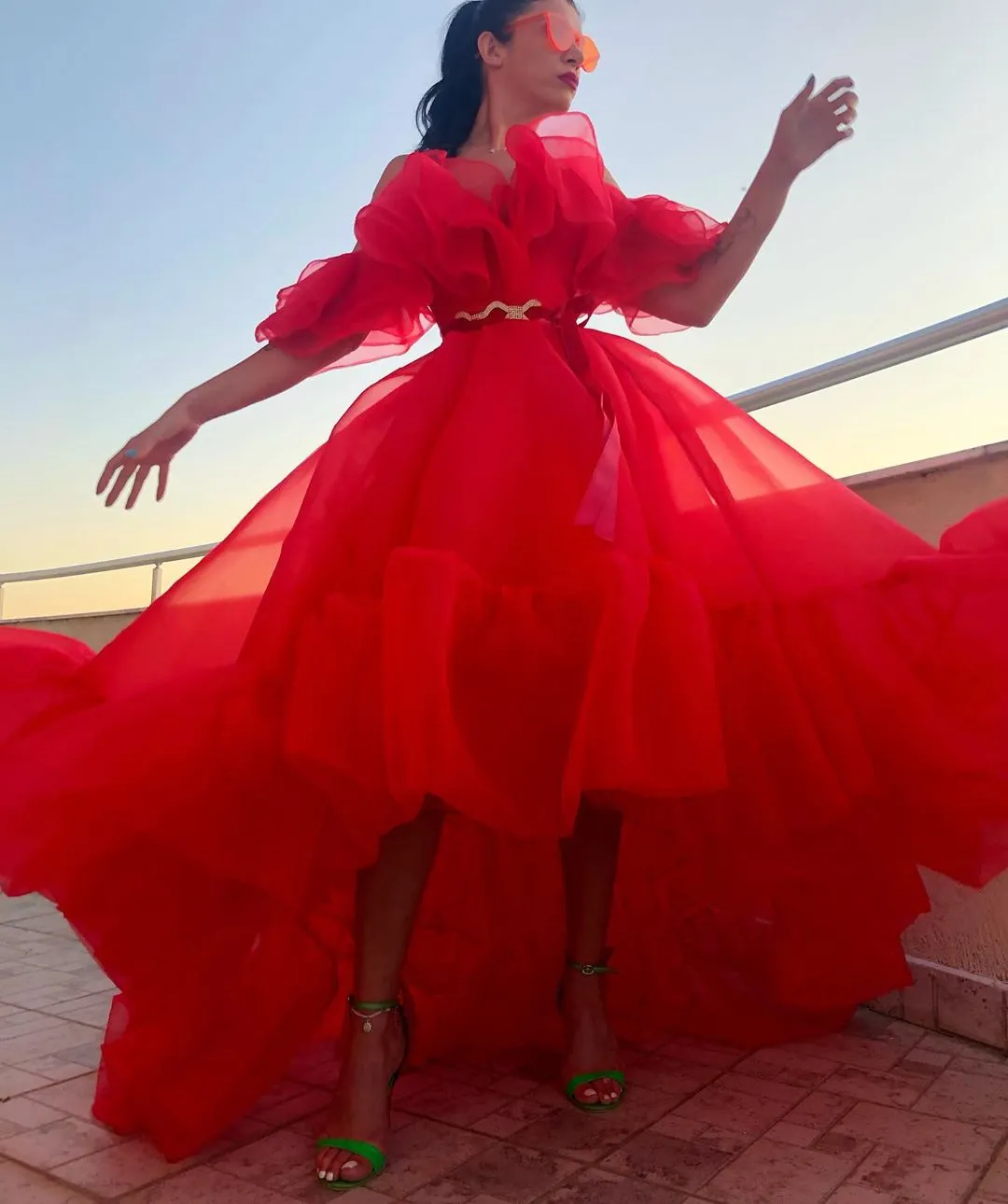 Beamish Off-Shoulder Evening Dress