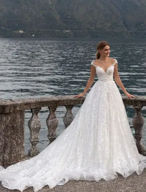 Beautiful Off Shoulder White Wedding Dress