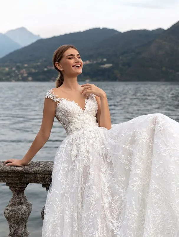 Beautiful Off Shoulder White Wedding Dress
