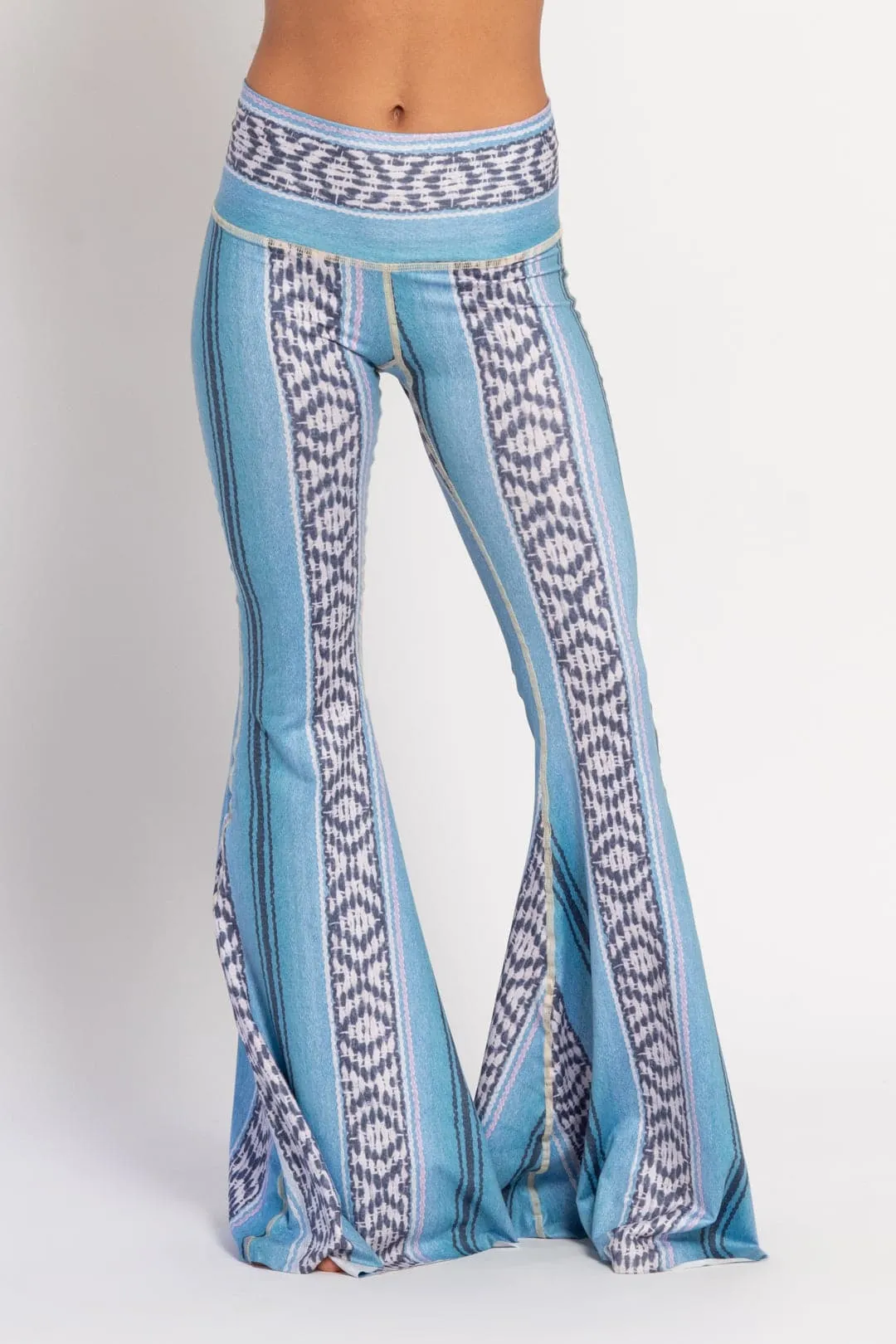 Border Towns Blue Long Bell Bottom *Waitlist