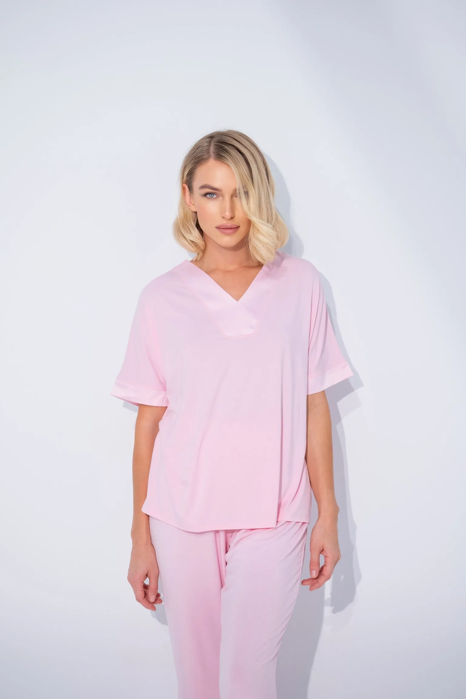 Breeze Pajama set in Flamingo