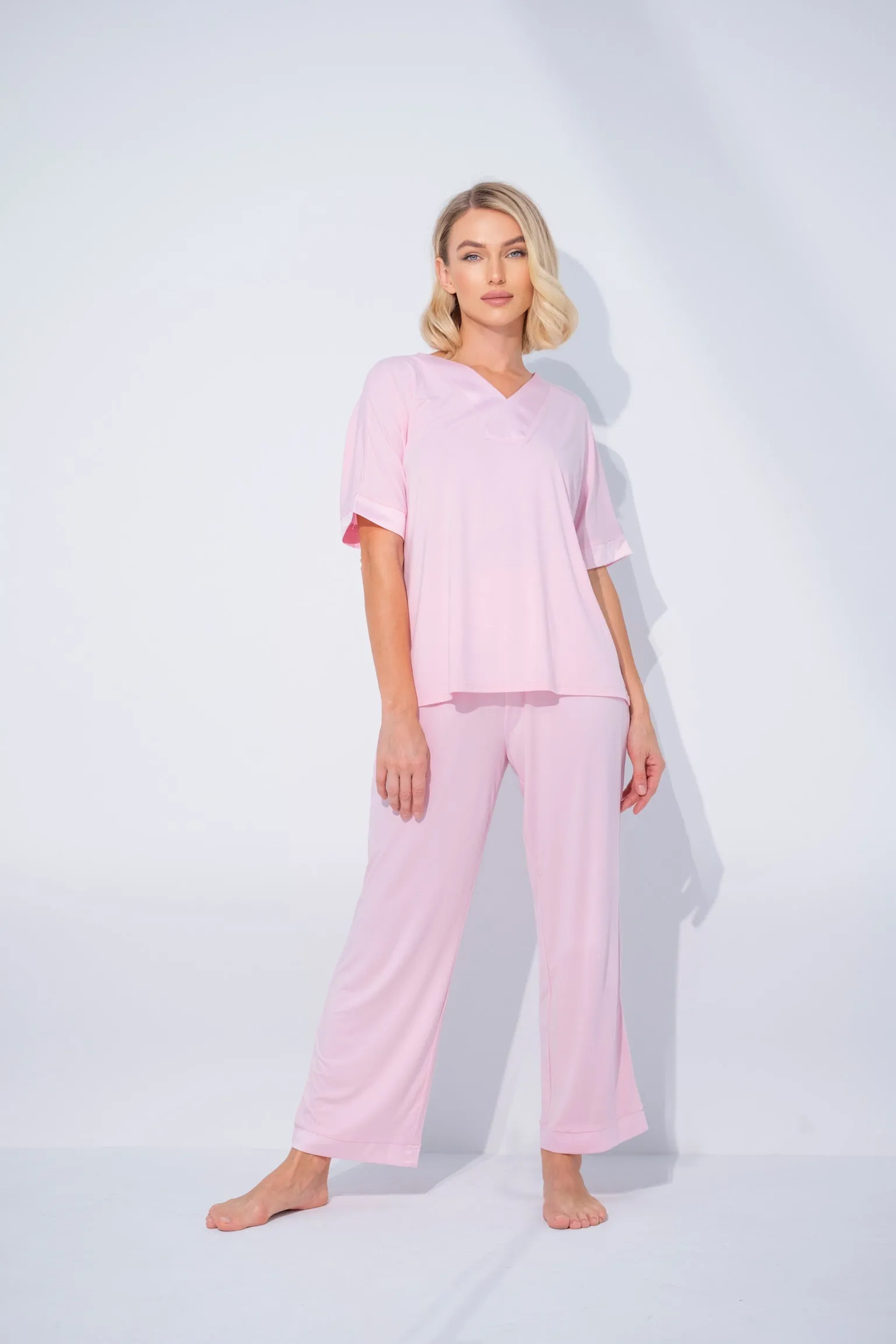 Breeze Pajama set in Flamingo