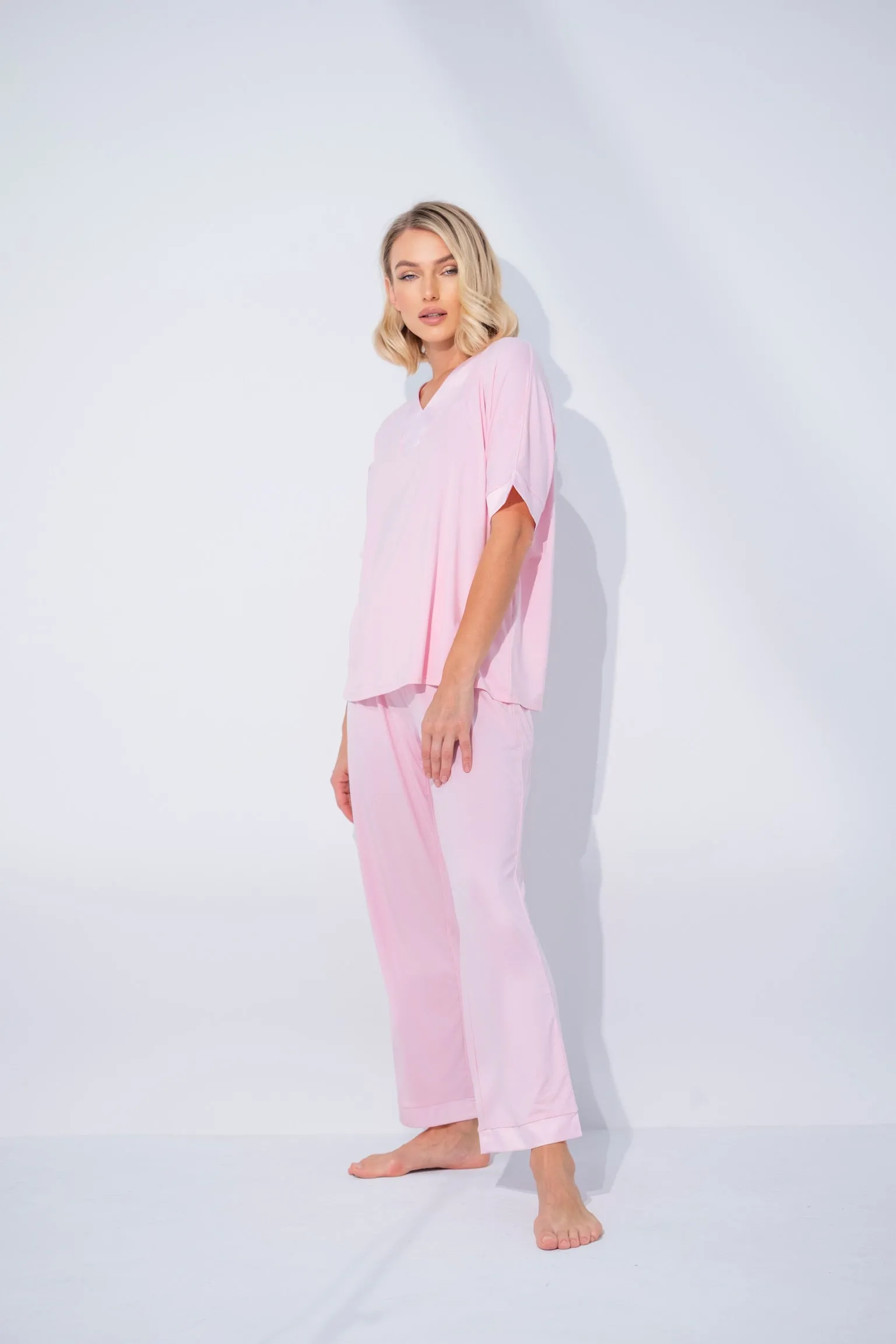 Breeze Pajama set in Flamingo