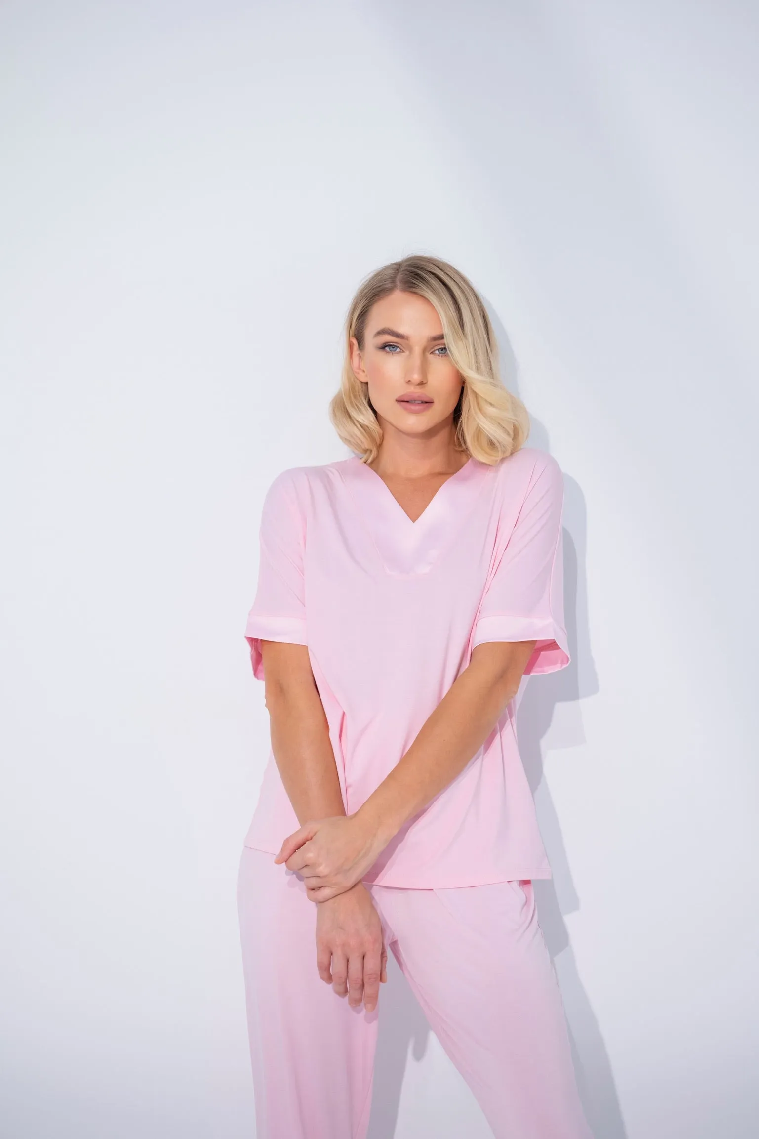 Breeze Pajama set in Flamingo