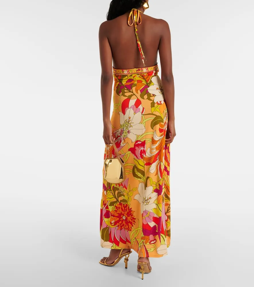 Camilla Embellished floral maxi dress
