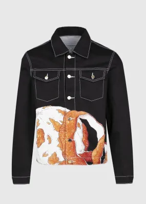CASABLANCA: DENIM JACKET [BLACK]
