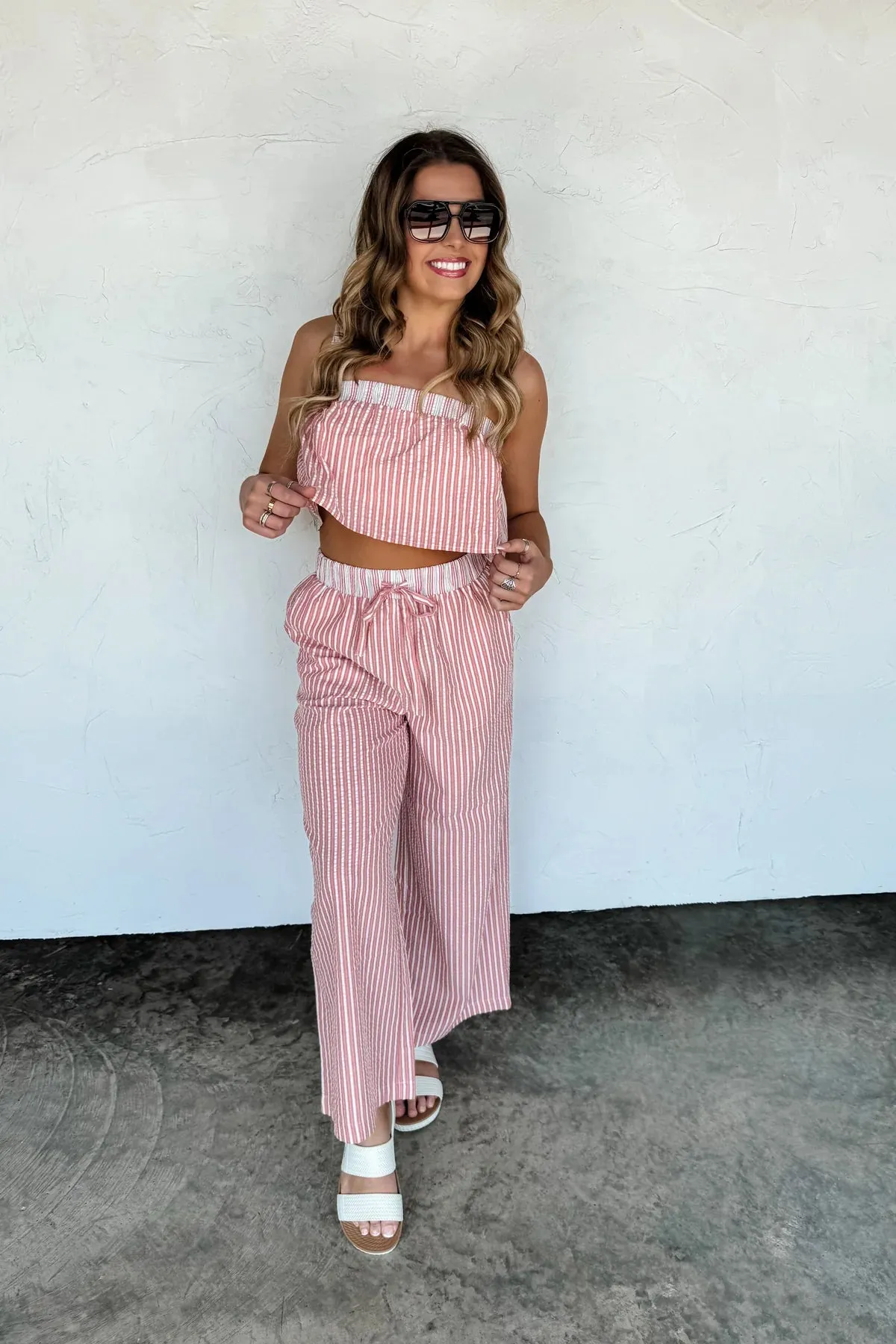 CLOSED PREORDER: Seersucker Pant Set