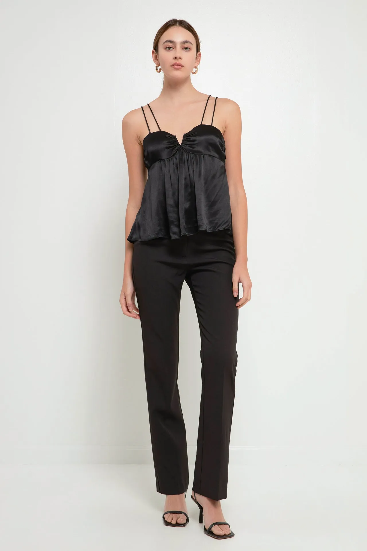 Endless Rose - Double Strap Satin Top
