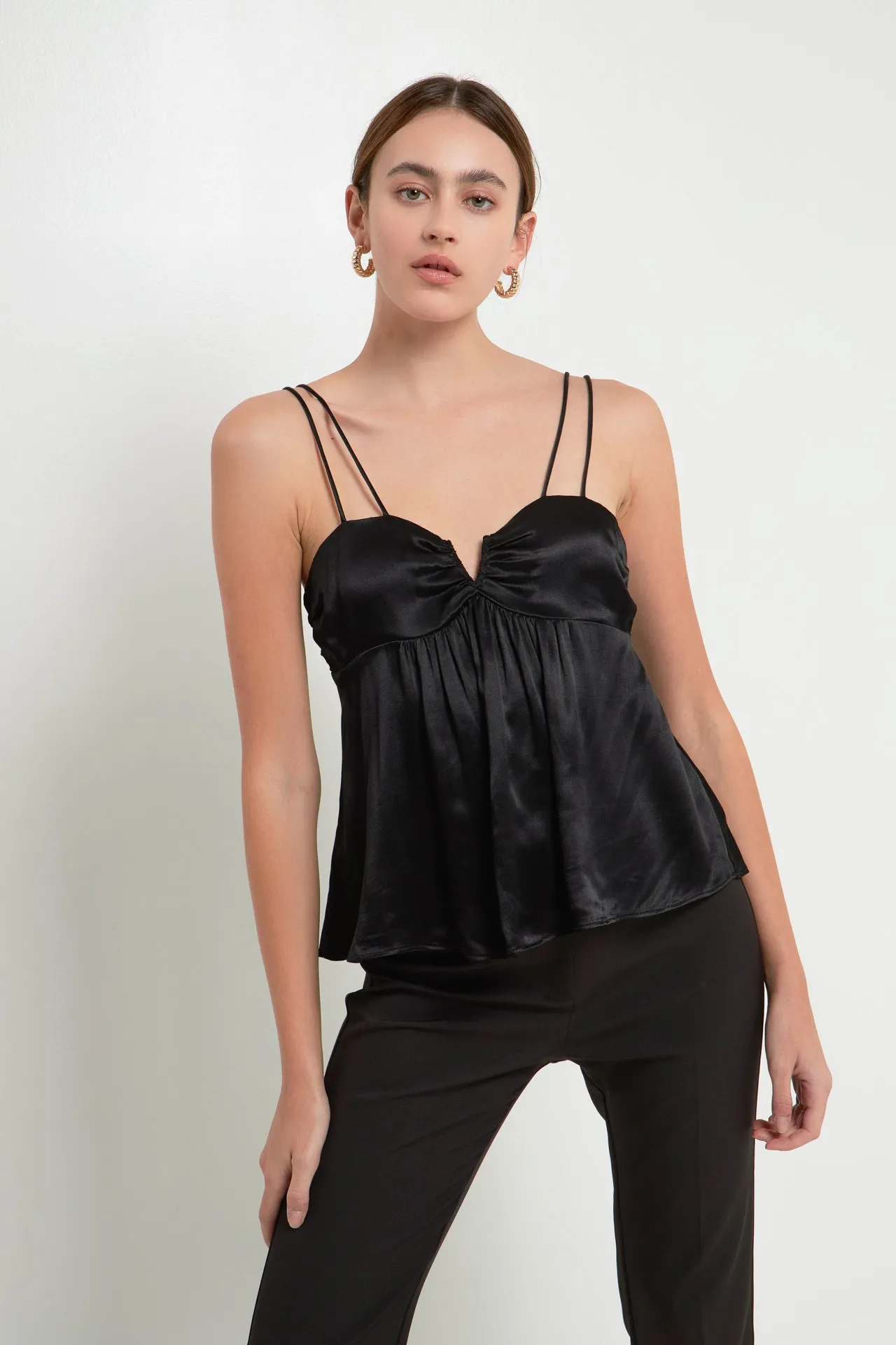 Endless Rose - Double Strap Satin Top