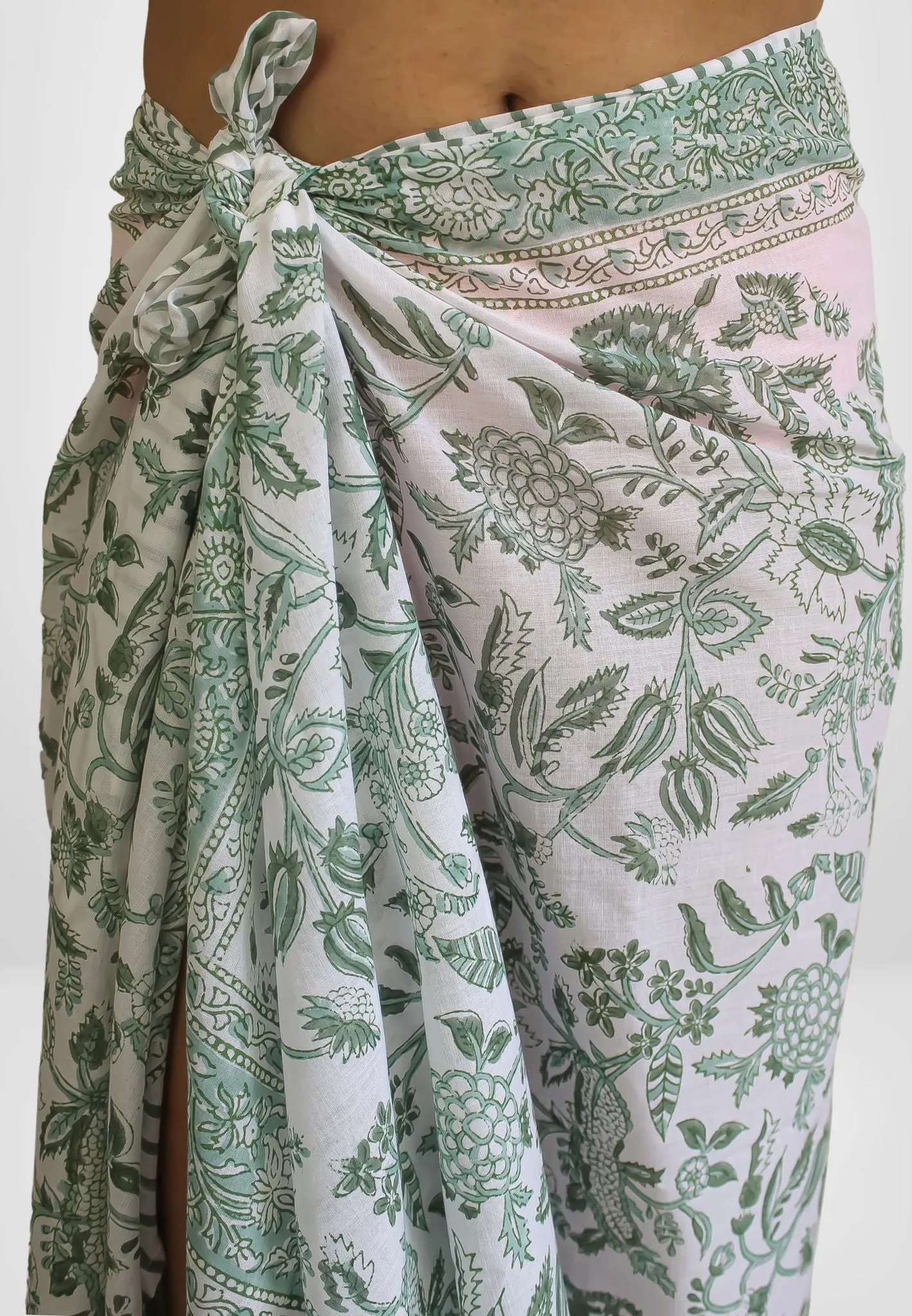Green Hydrangea Flower Beach Wrap