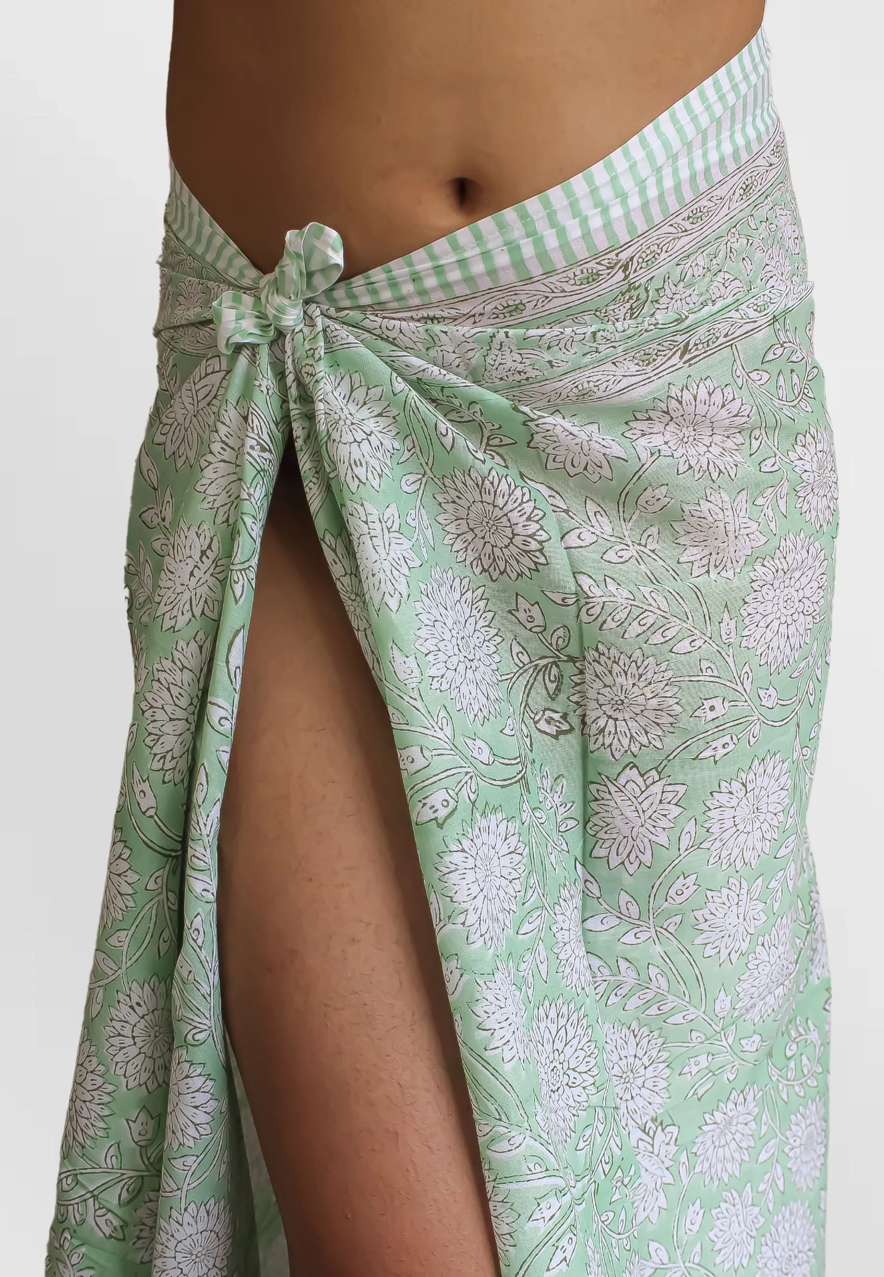 Green Sunflower Beach Wrap
