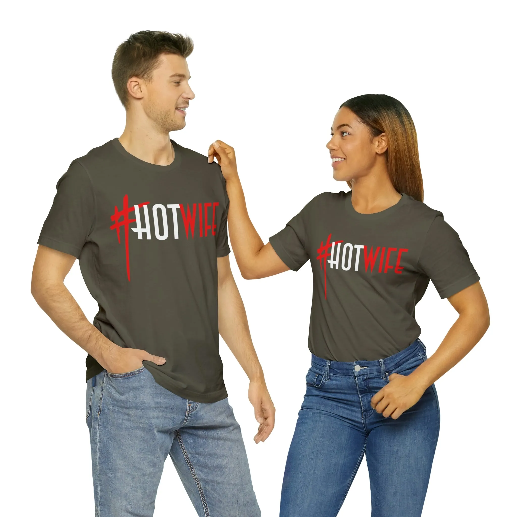 #Hot Wife Unisex Jersey Short Sleeve Tee