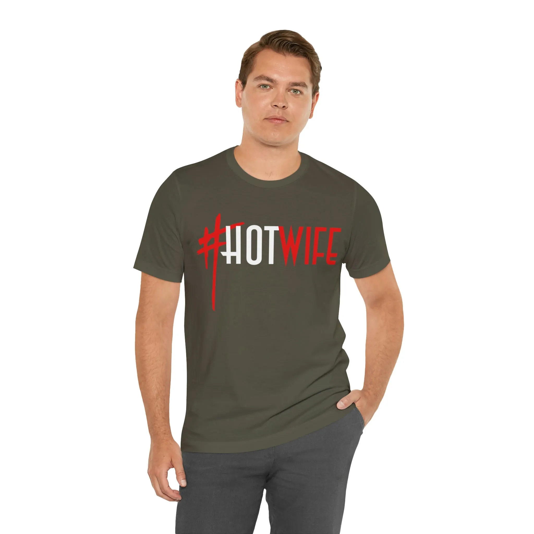 #Hot Wife Unisex Jersey Short Sleeve Tee