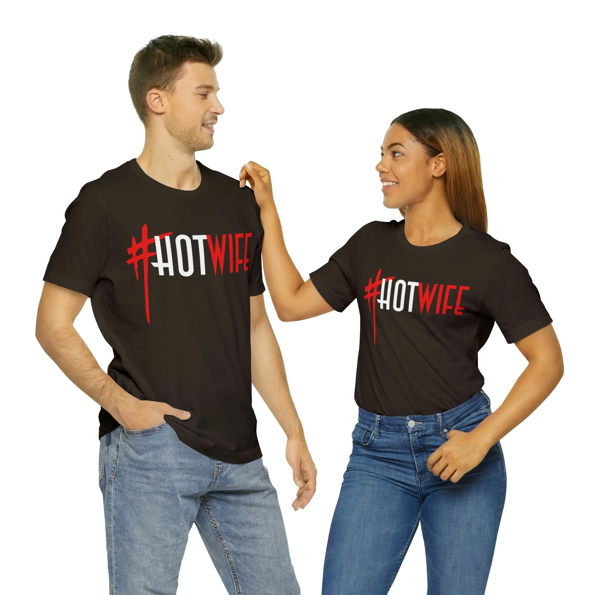 #Hot Wife Unisex Jersey Short Sleeve Tee