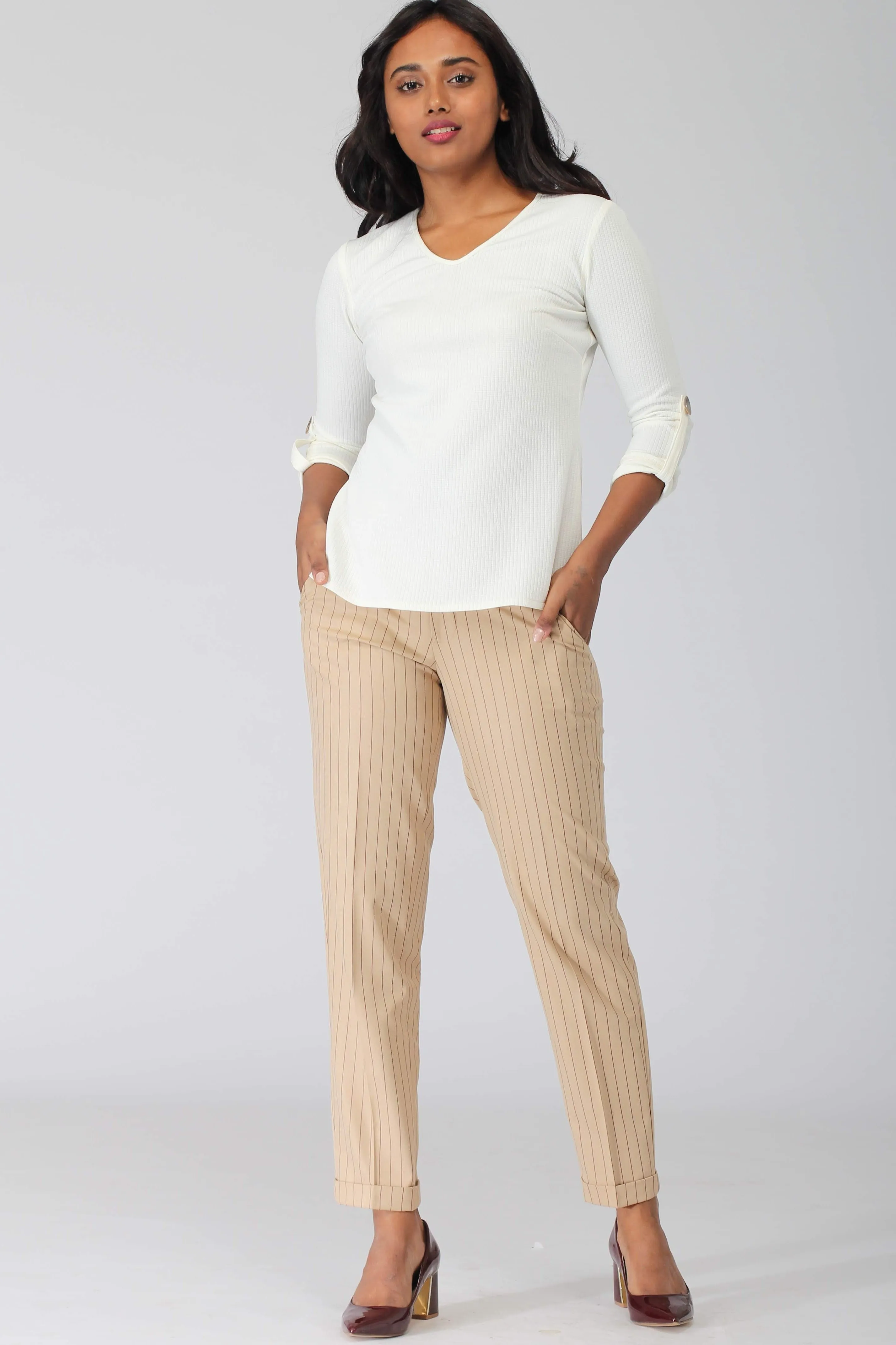 Hudson Pinstripe Pants
