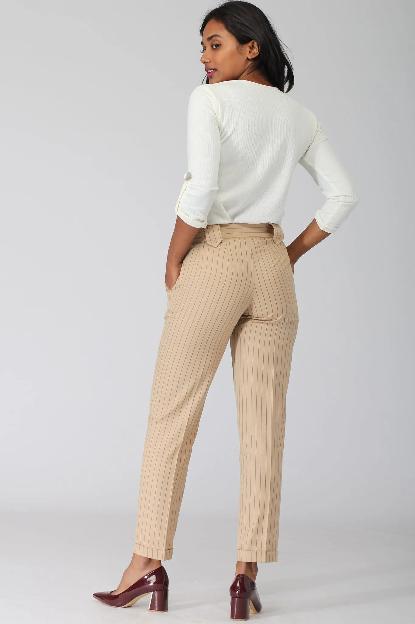 Hudson Pinstripe Pants