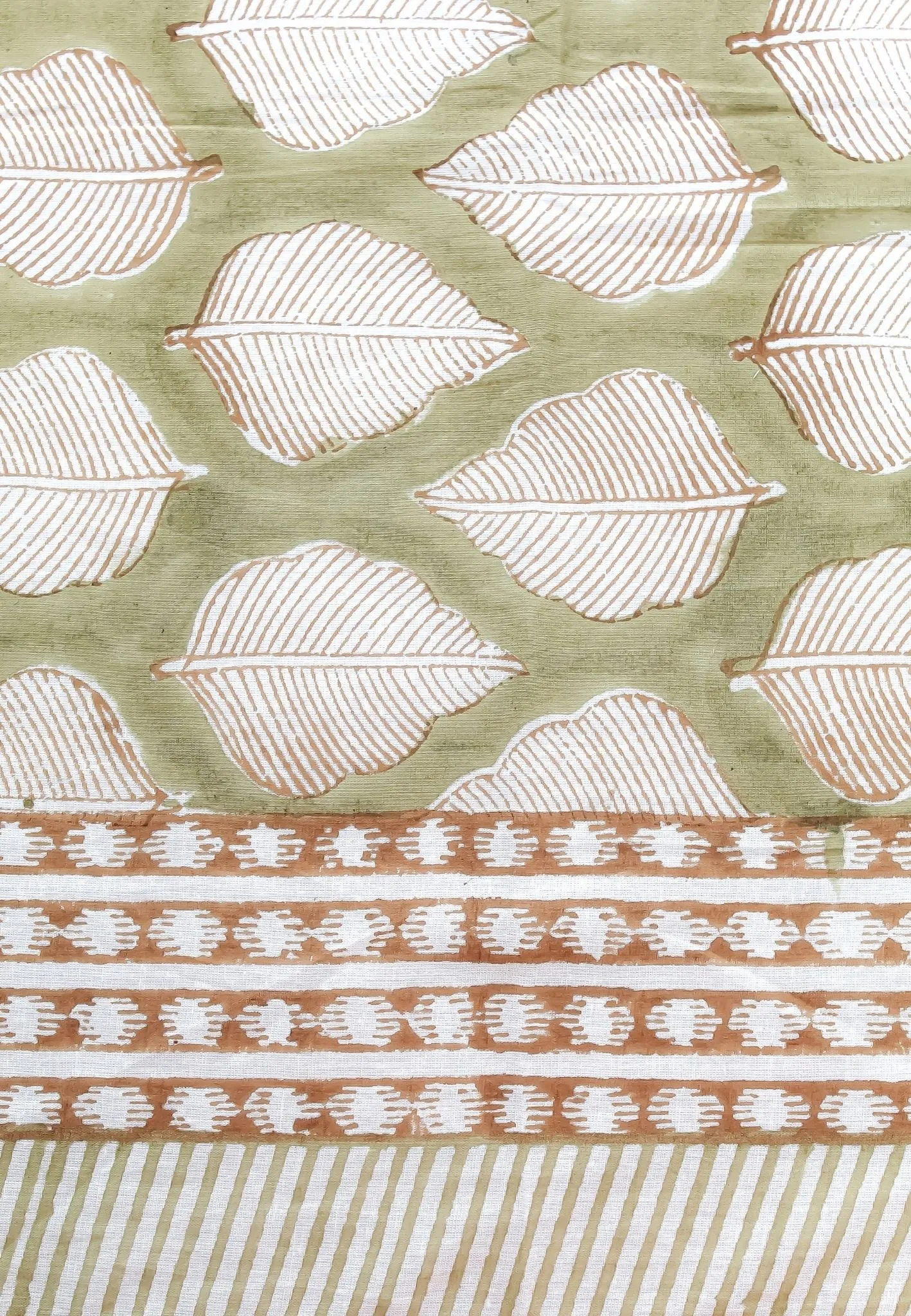 Khaki All Over Leaves Beach Wrap
