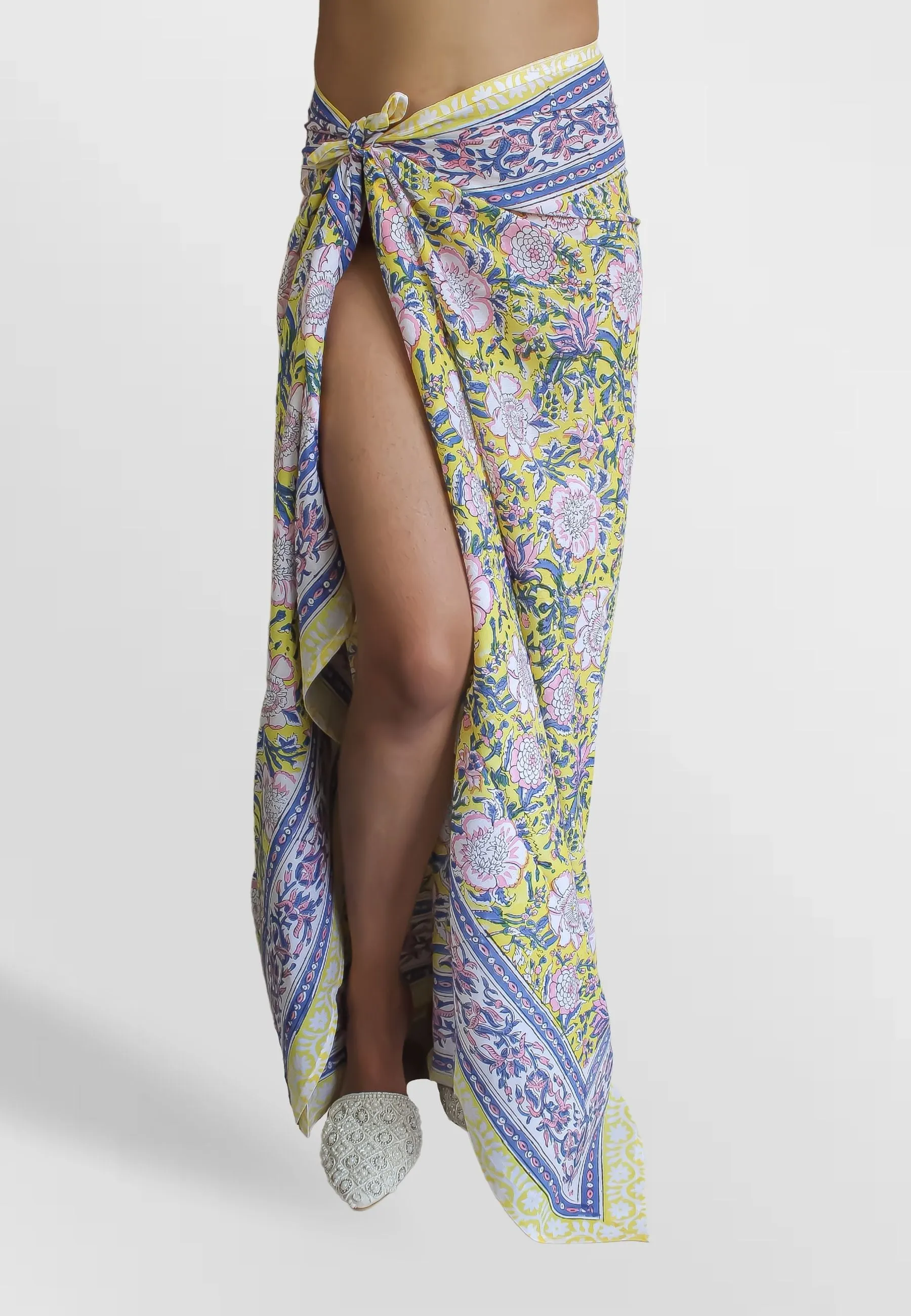 Pink Camelia Beach Wrap