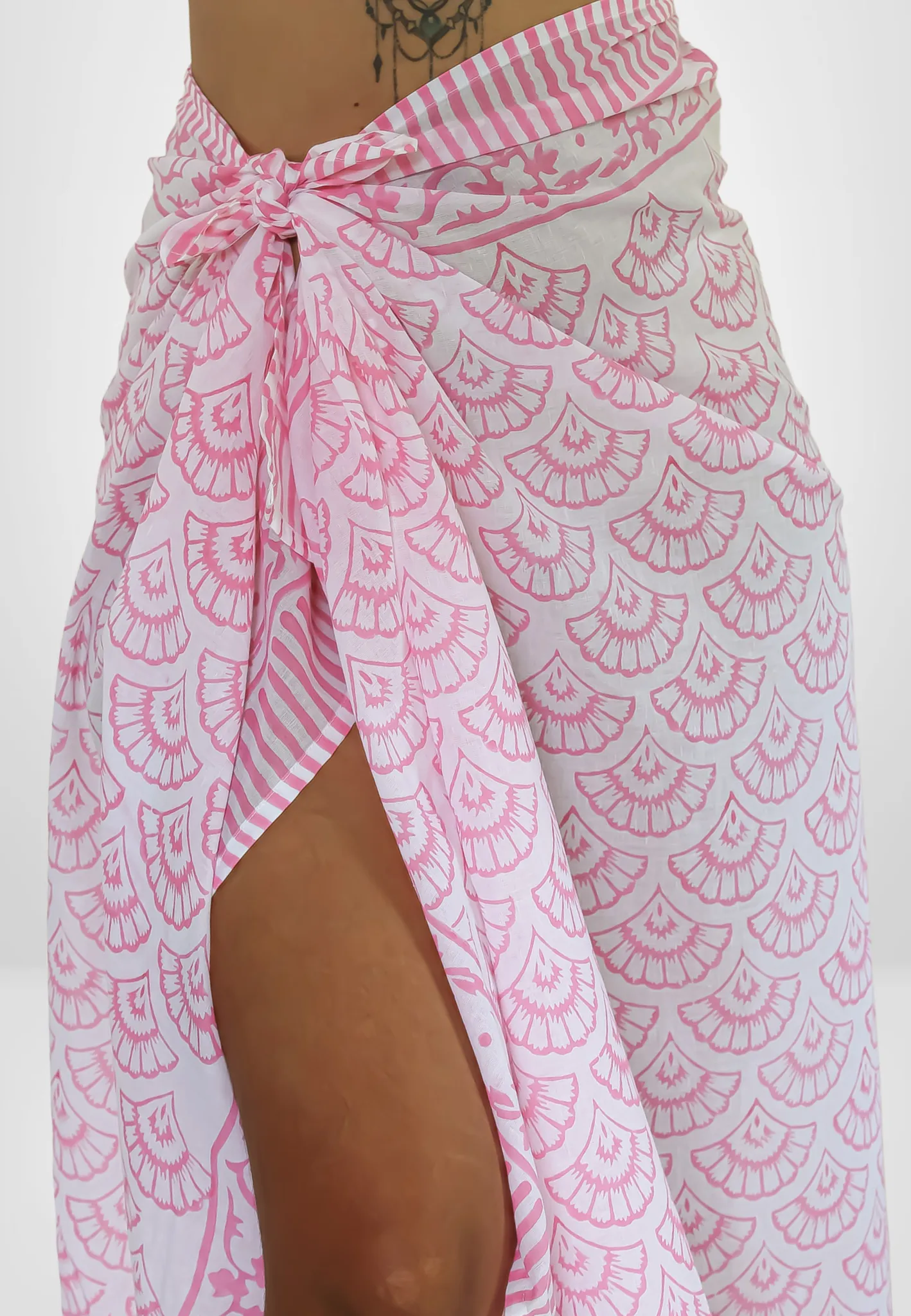 Pink Mykonos Beach Wrap