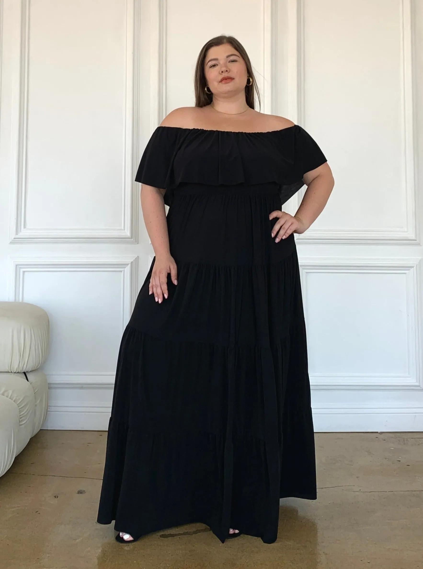 Plus Size Tiered Maxi Dress