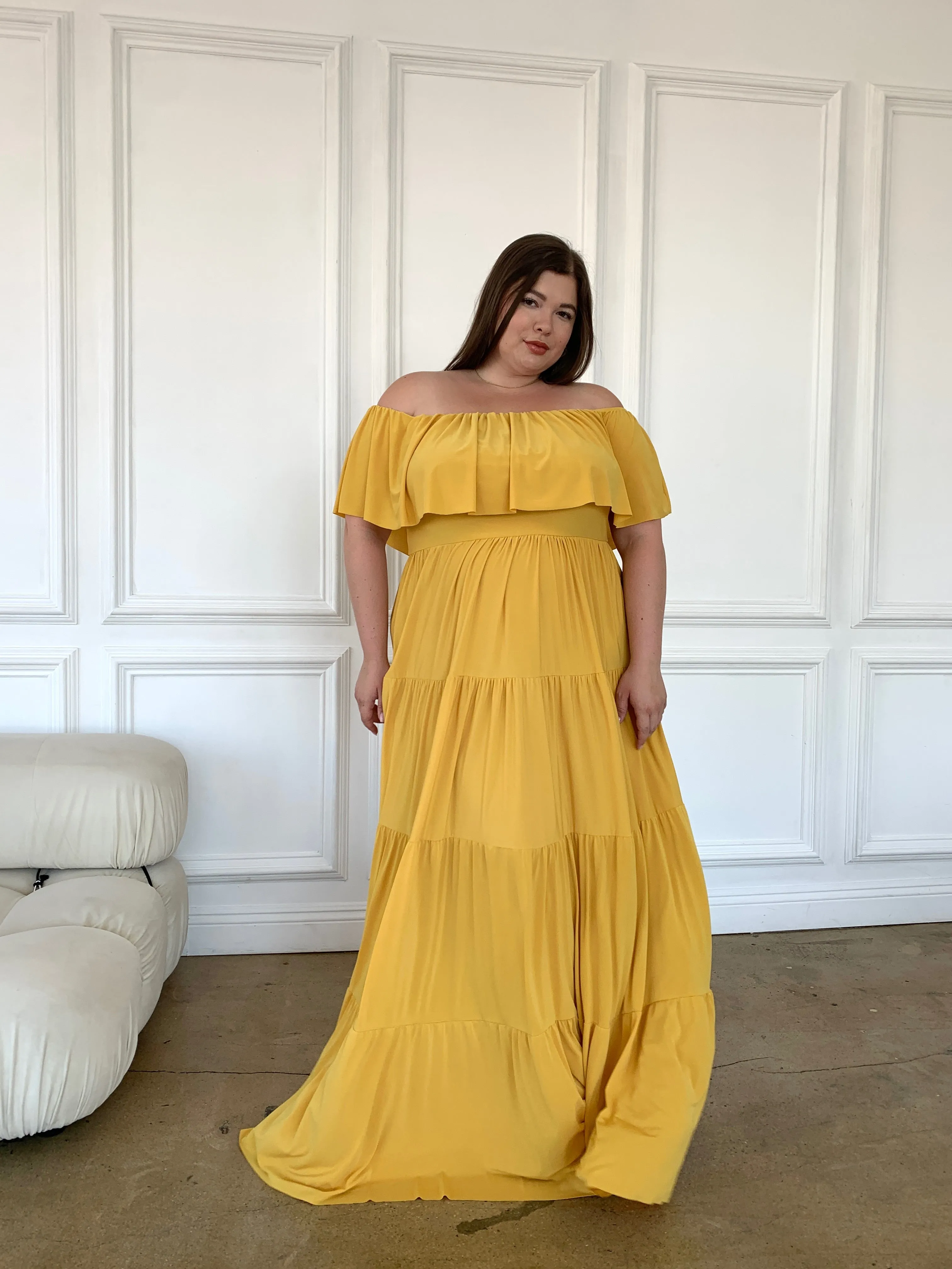 Plus Size Tiered Maxi Dress