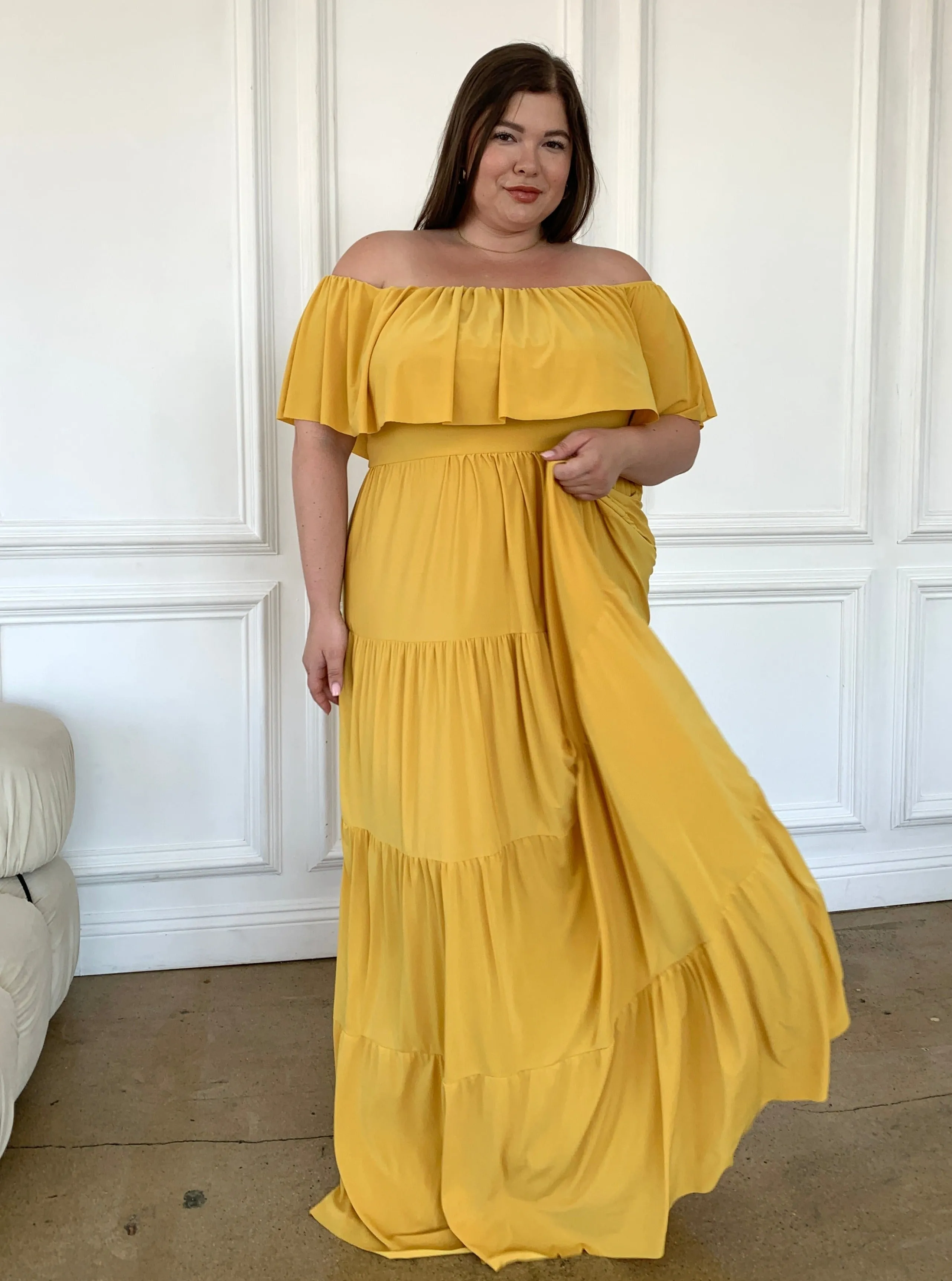 Plus Size Tiered Maxi Dress