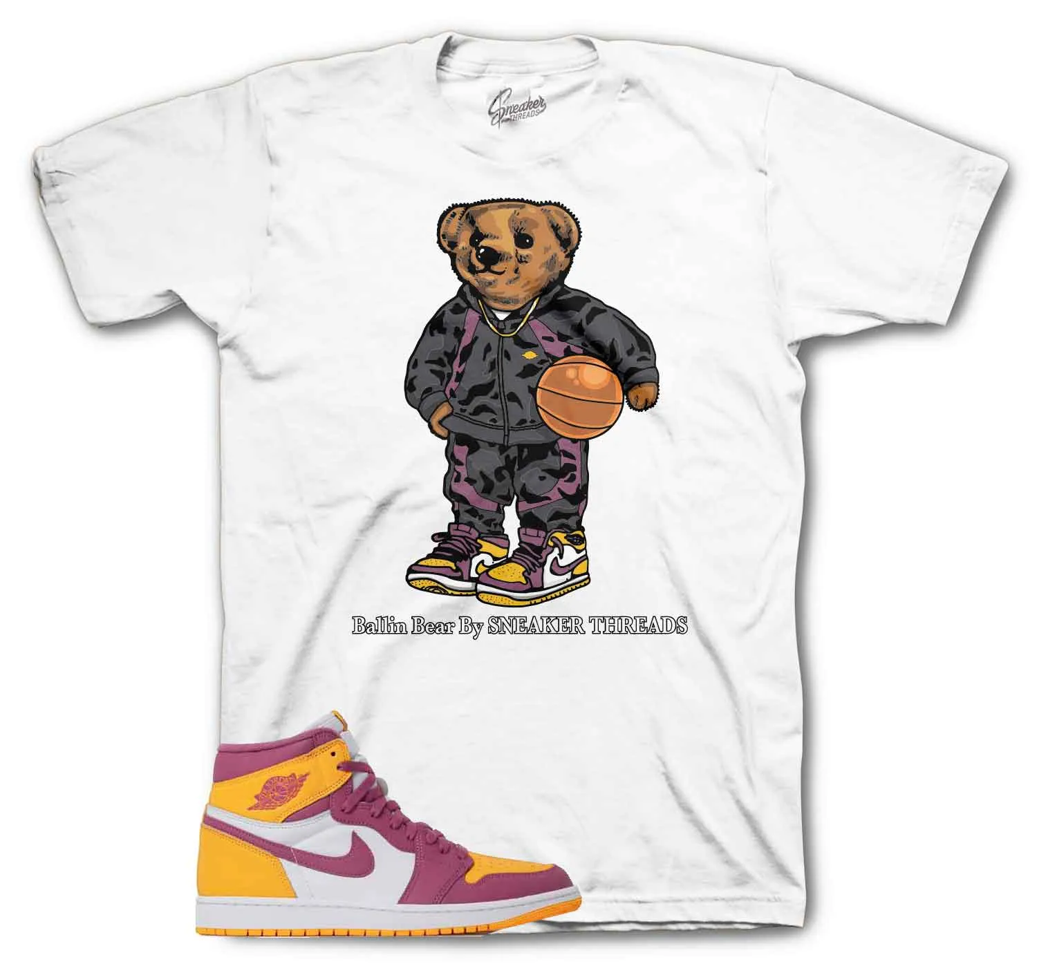 Retro 1 Brotherhood Ballin Bear Shirt