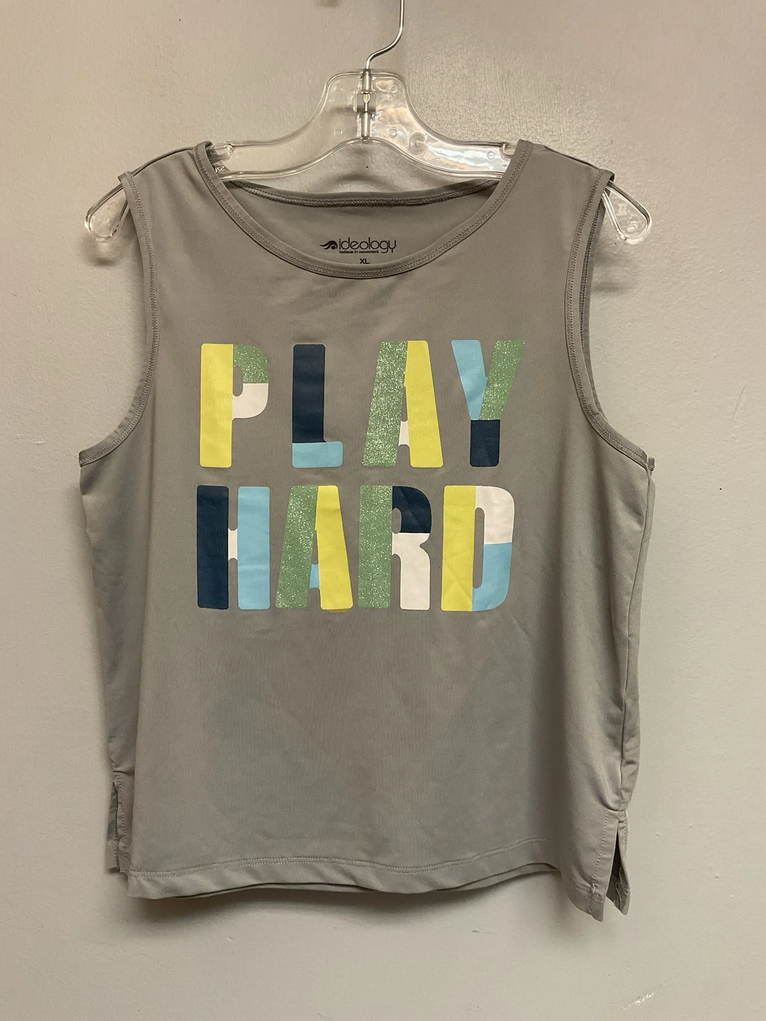 Size 14 Gray Polyester Big Girls Tees/Polos/Tunics