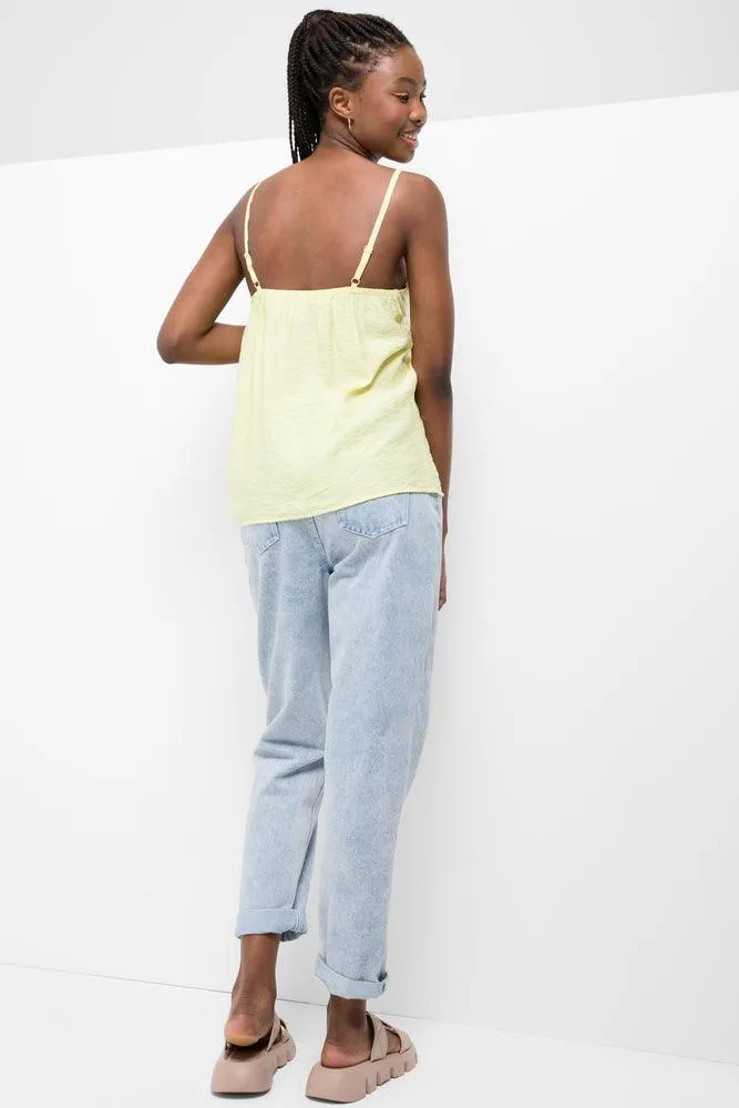 Strappy Cami Top Yellow