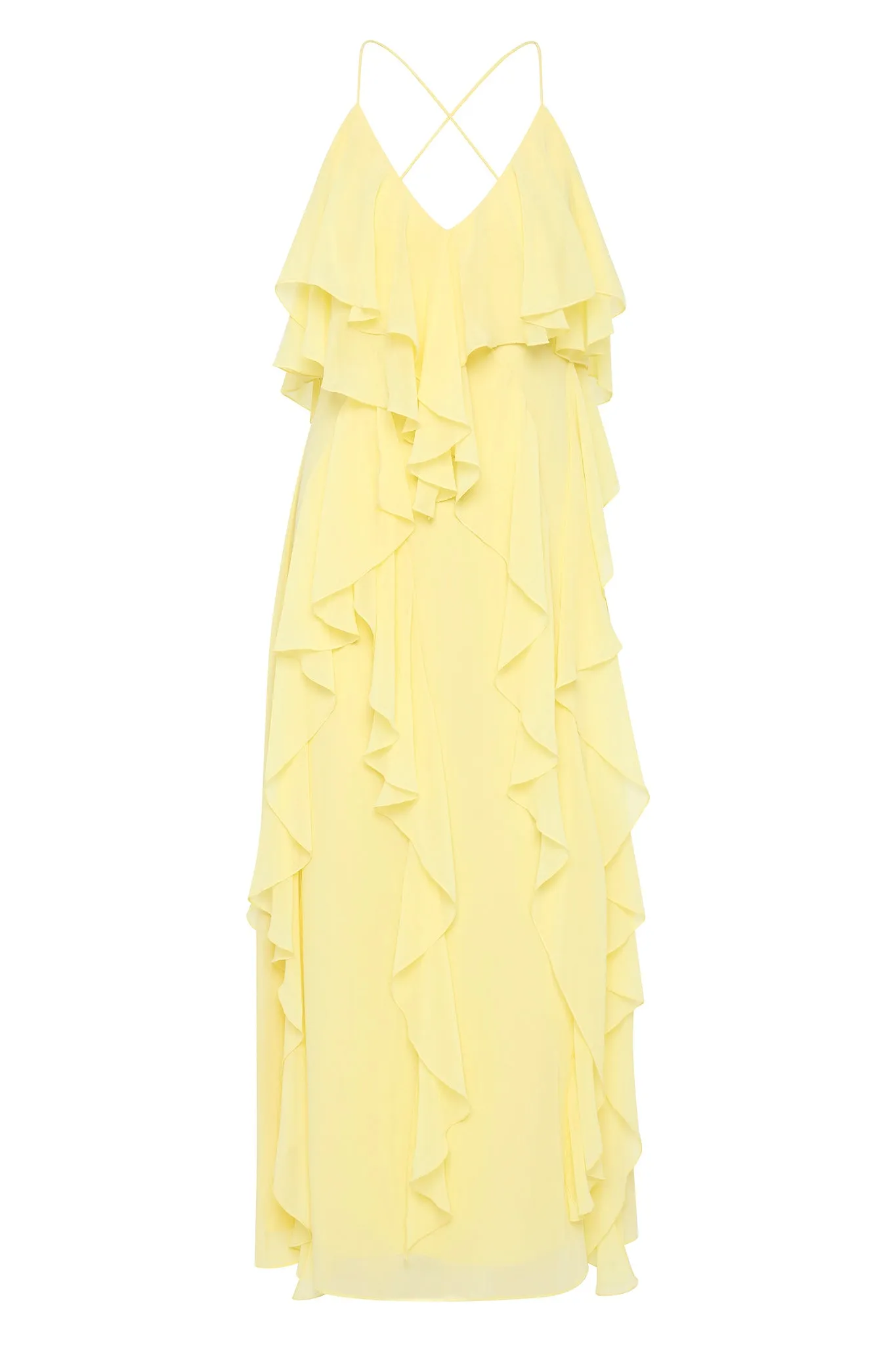 Valentine Frill Maxi Dress