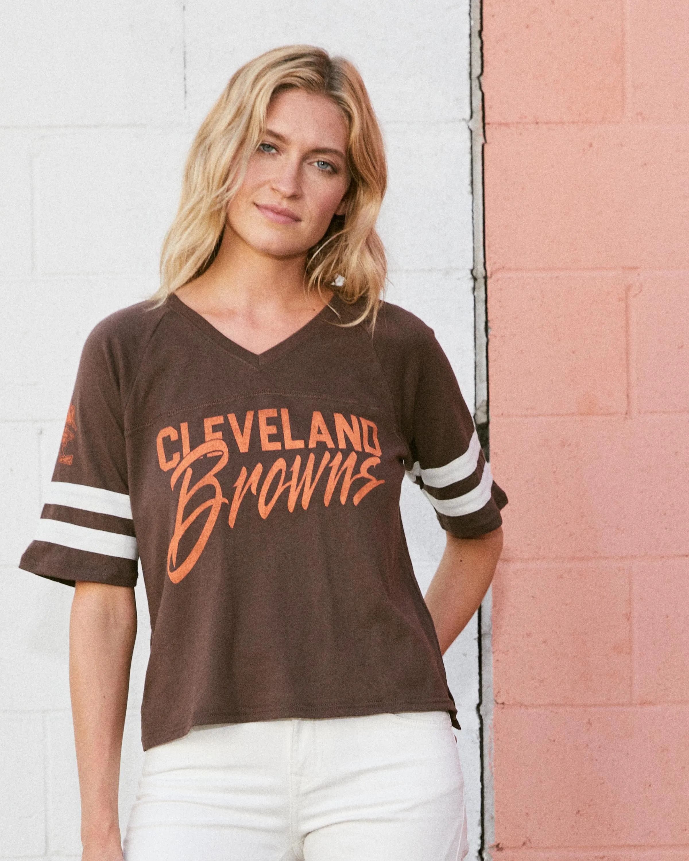 Women's Browns Vneck Tee
