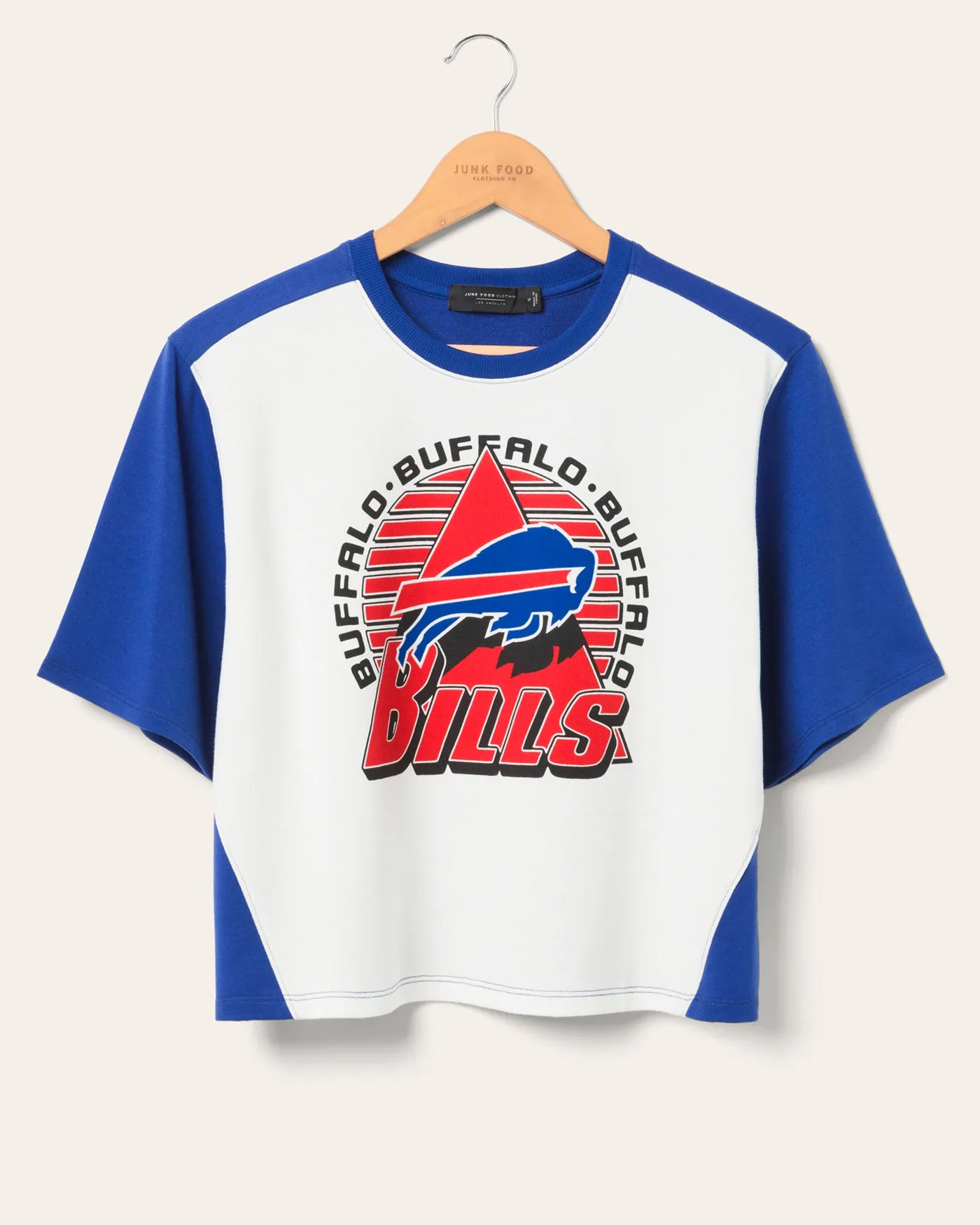 Women's Buffalo Bills Color Block Crop Tee