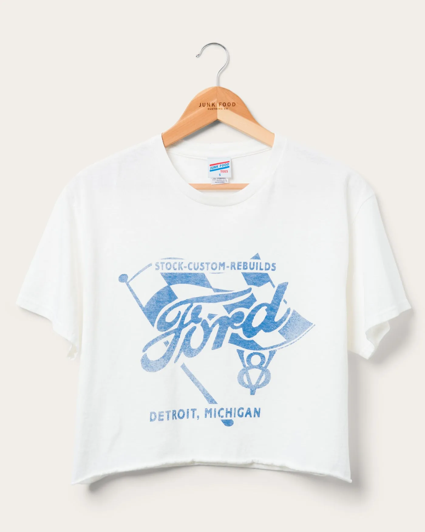 Women's Ford Flag Flea Market Crop Tee