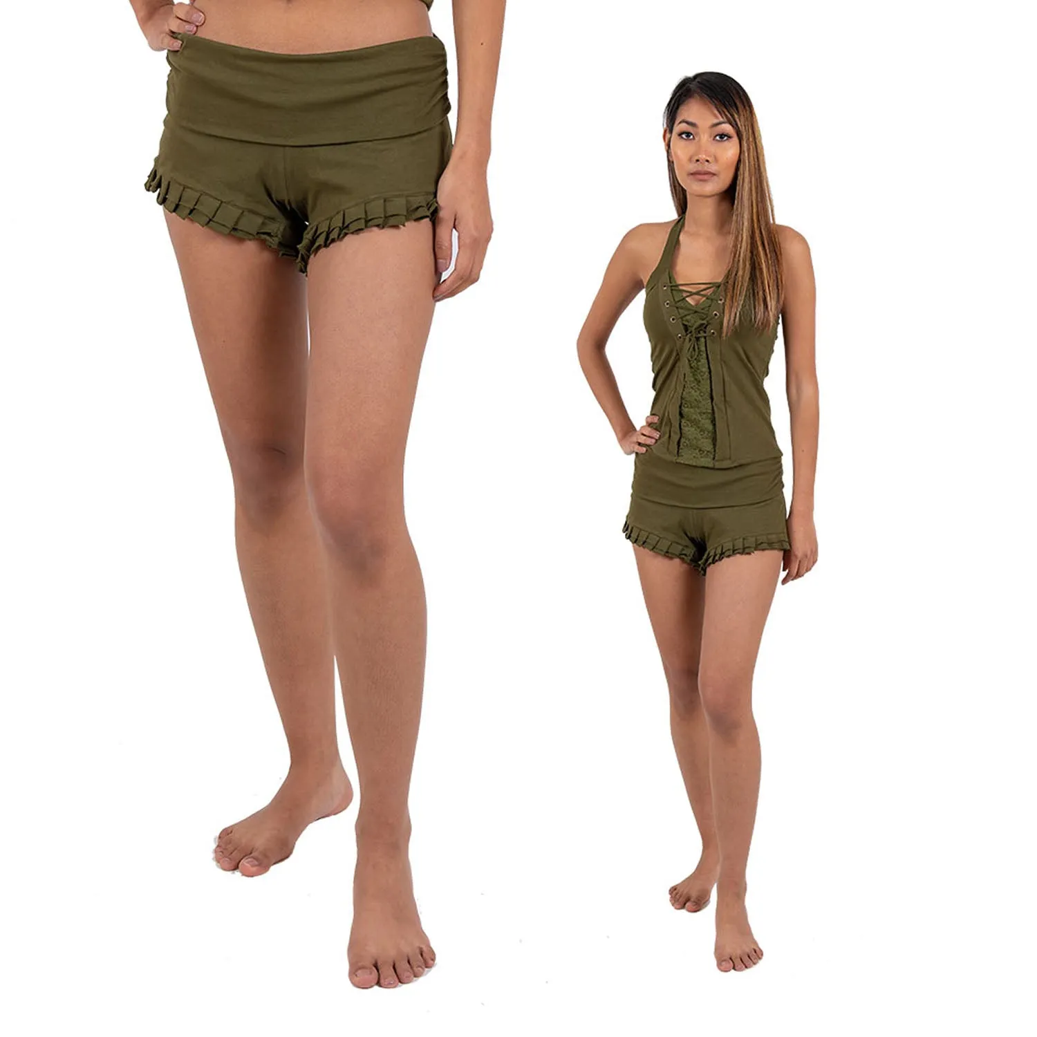 Yoga Ruffle Shorts