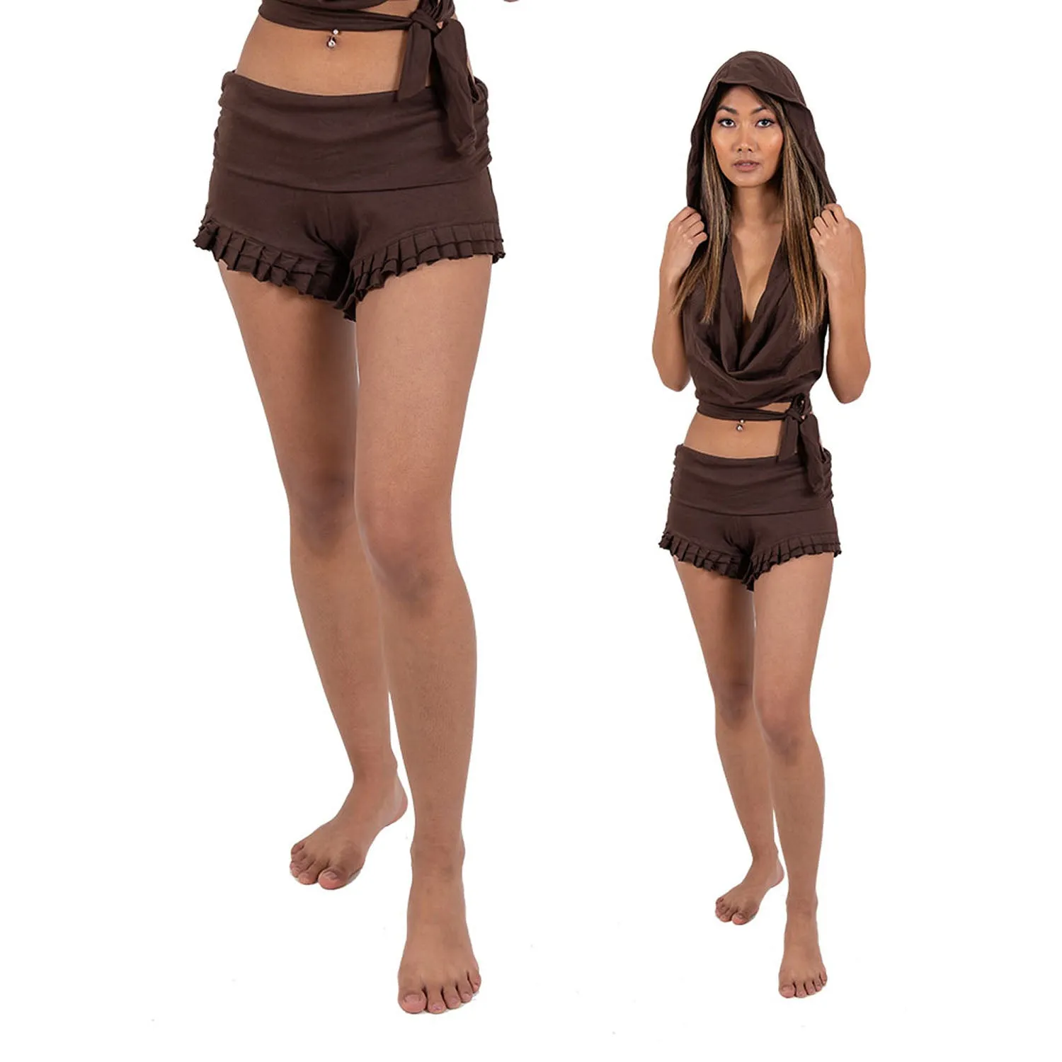 Yoga Ruffle Shorts